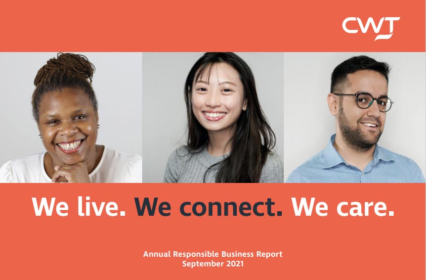 CWT Responsible Business Report 2021 cover